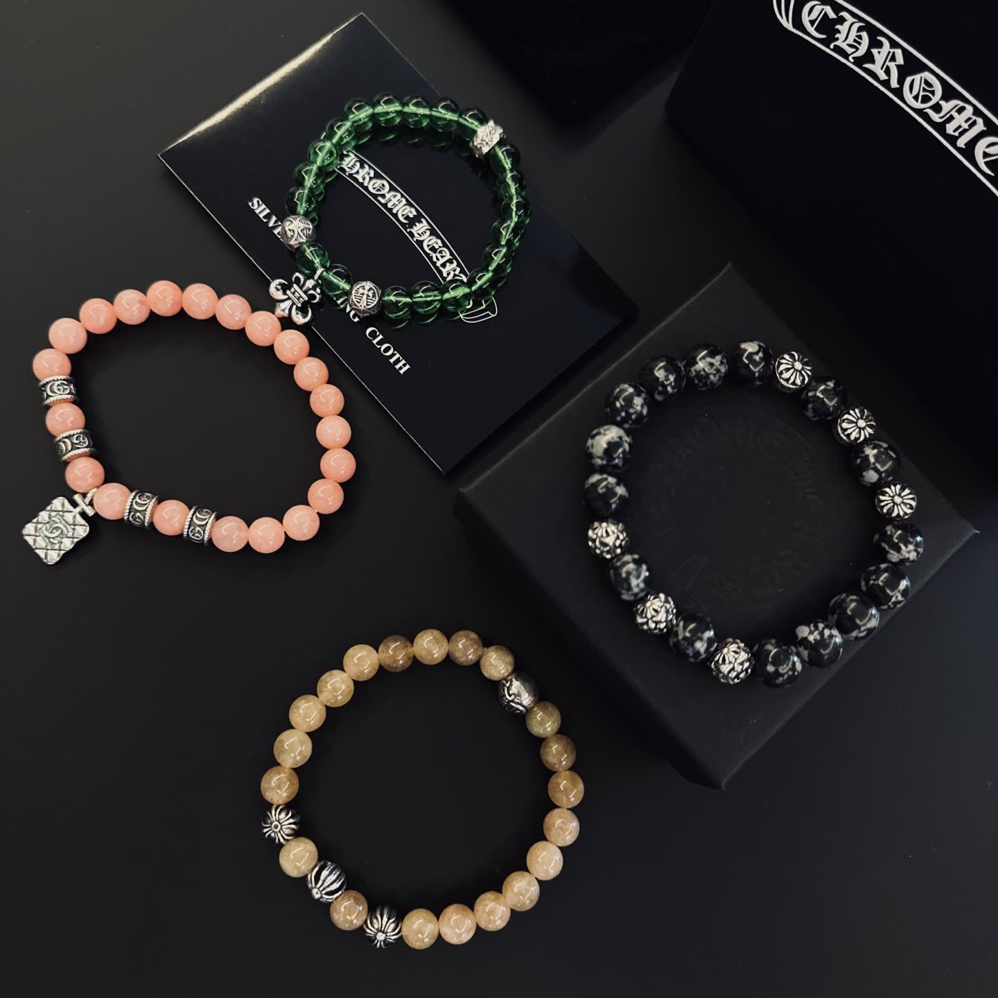 Chrome Hearts Beaded Bracelet Set
